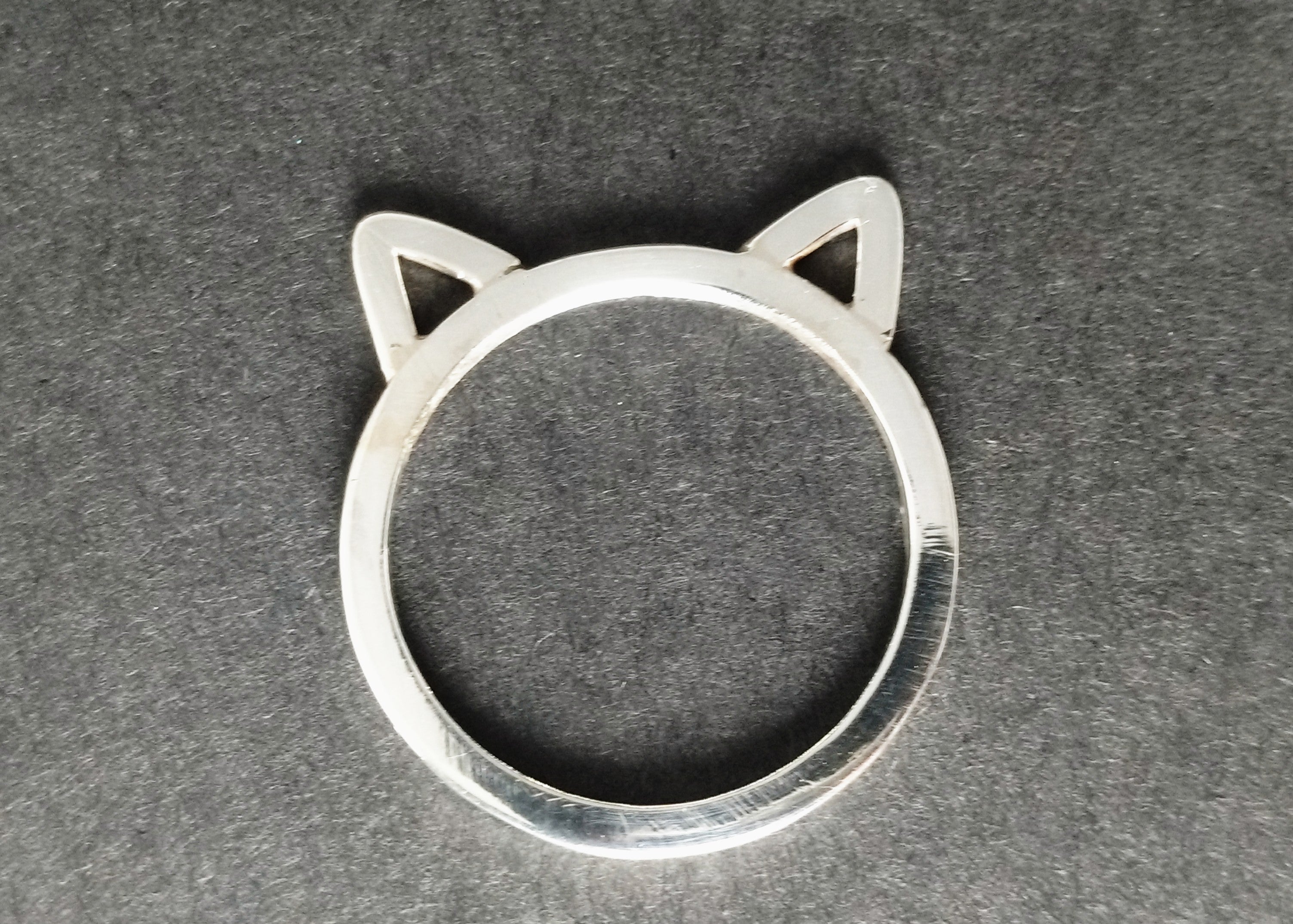 Katzenring 925 Sterling Silber Handgemachter Katzenschmuck Tierring Katzenliebhaber-Geschenkring