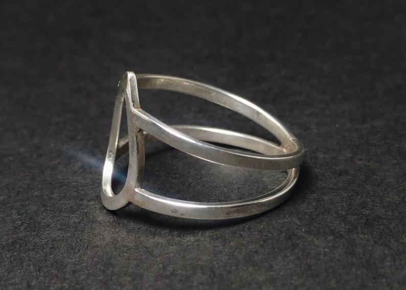 Pear Ring 925 Sterling Silver Handmade Band Ring Silver Band Ring Silver Jewelry Boho Ring Woman Ring Silver Jewelry