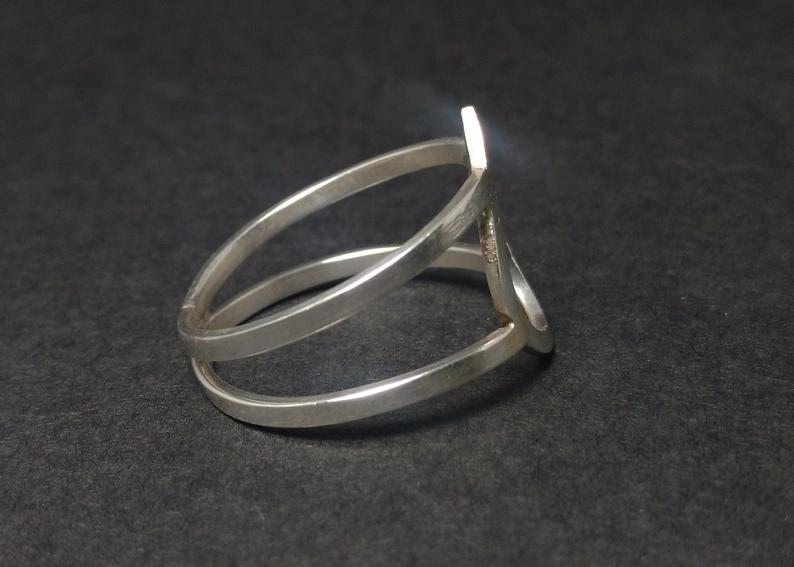 Pear Ring 925 Sterling Silver Handmade Band Ring Silver Band Ring Silver Jewelry Boho Ring Woman Ring Silver Jewelry