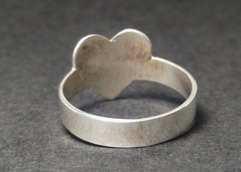 925 Sterling Silver Heart Ring Statement Ring Gift For Her Handmade Silver Jewelry Woman Ring Gift Ring