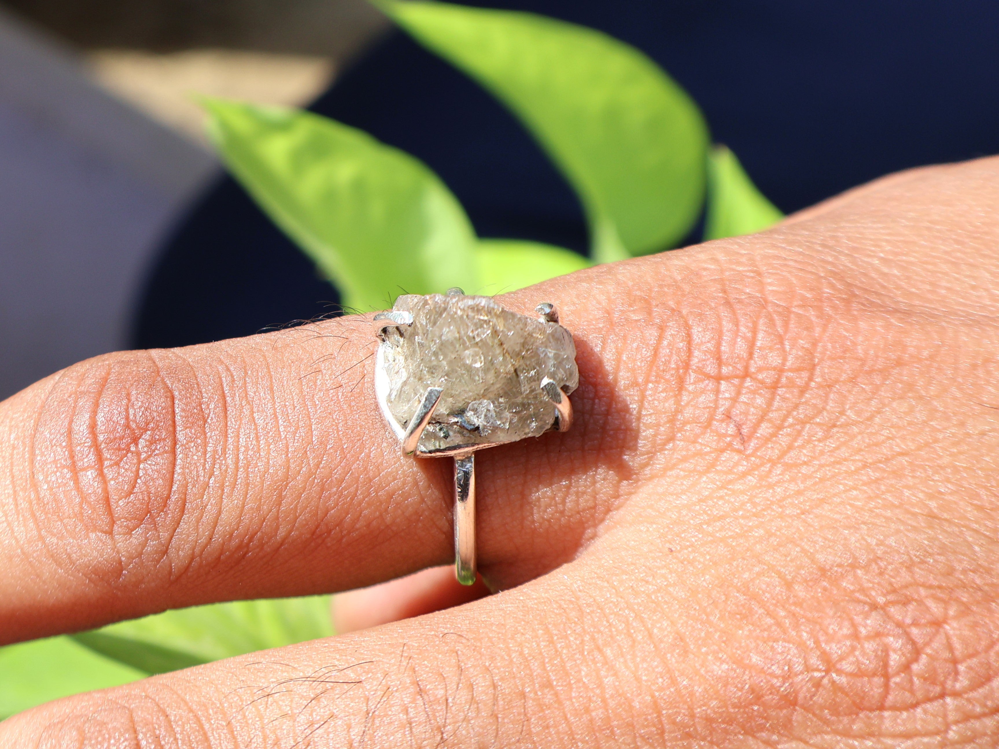 Roh Schwarz Rutil Ring 925 Sterling Silber Ring Stapelring Geburtsstein Ring Freundschaftsring Versprechensring