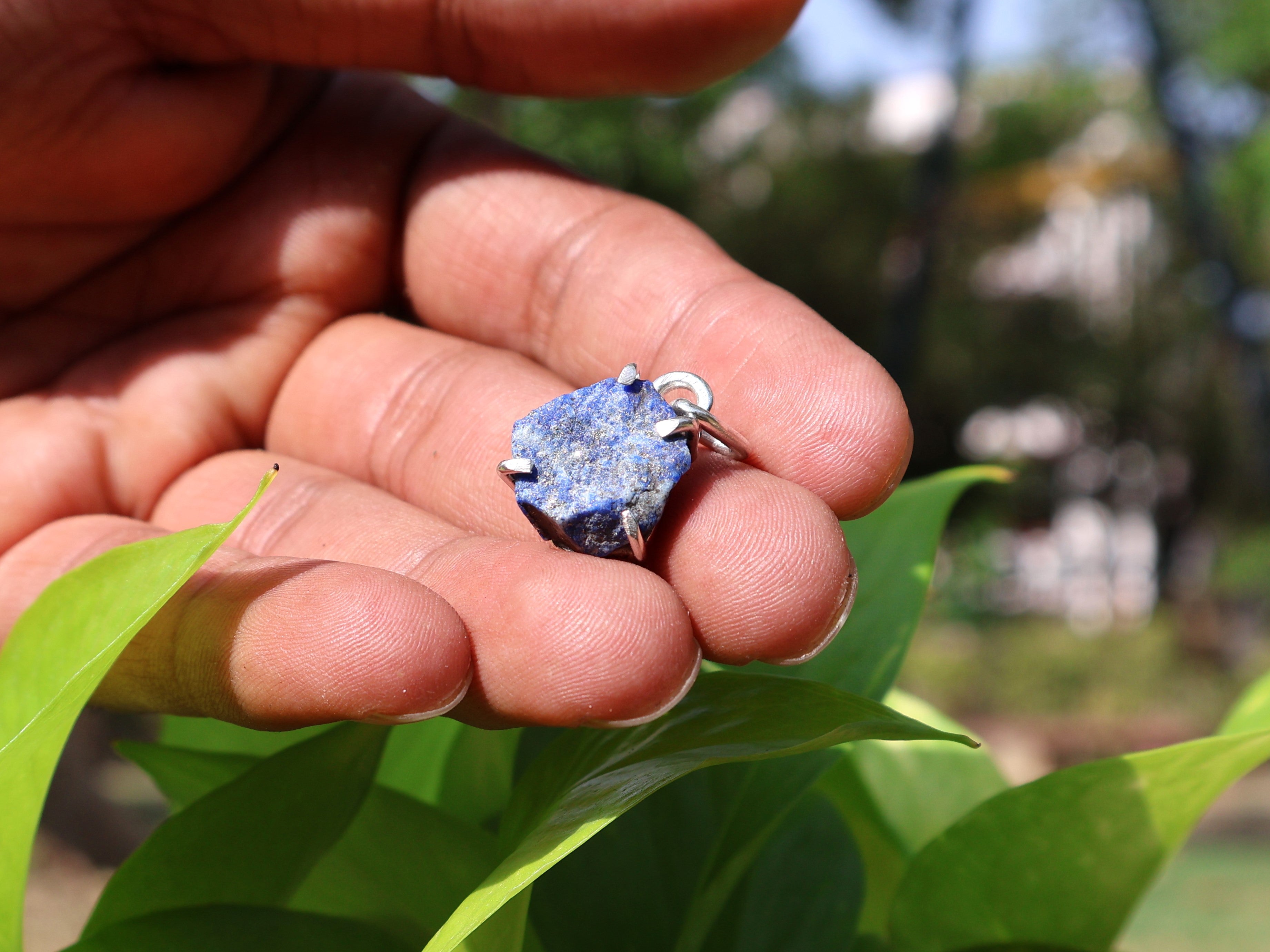 Echte Lapislazuli-Halskette 925 Sterling Silber Geburtstagsgeschenk Zierliche Halskette Handgemachter Schmuck Geschenk für Sie