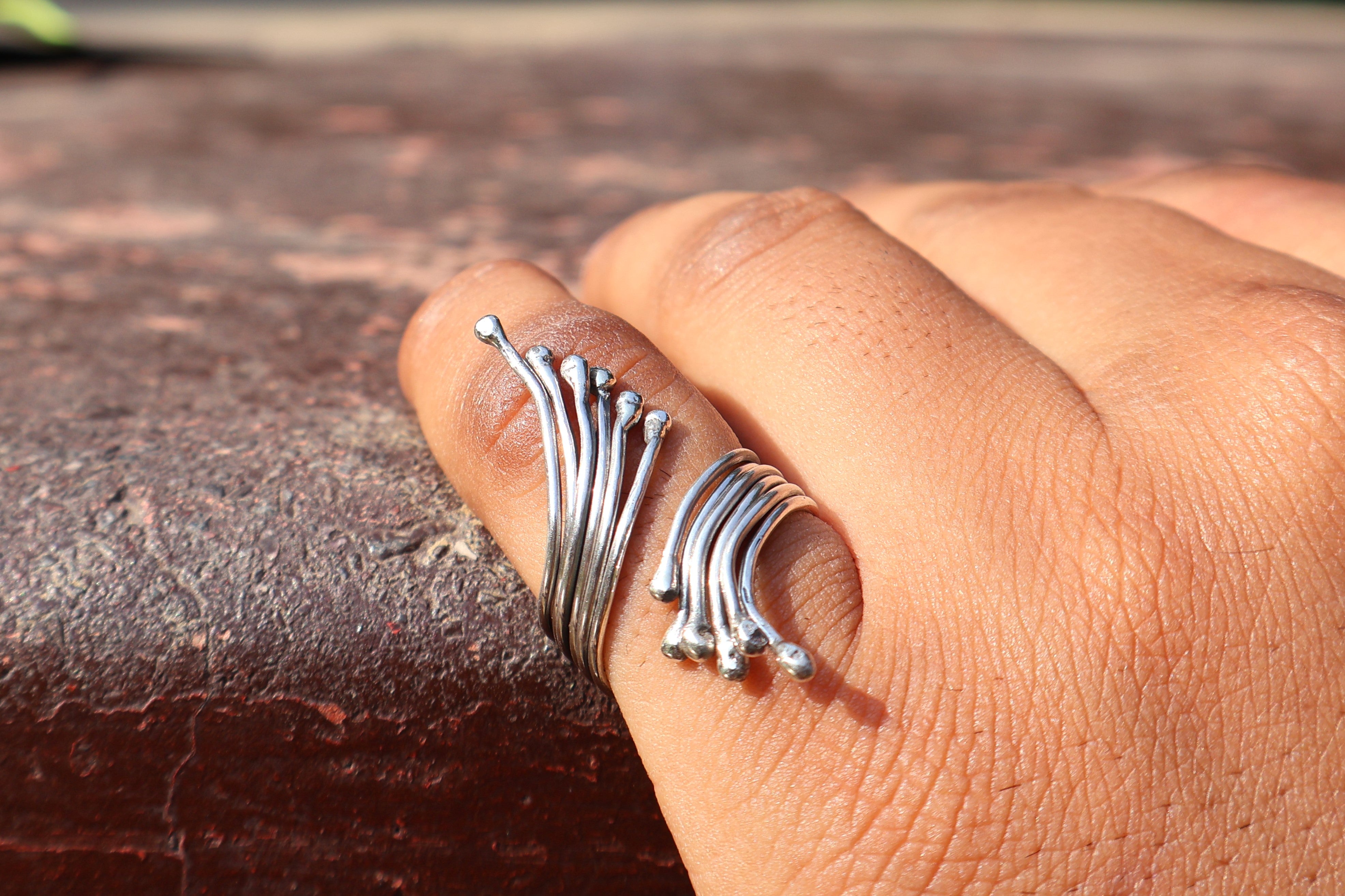 Handgefertigter wunderschöner Spiralring 925 Sterling Silber Damenring Einzigartiger Statement-Ring Geschenk für sie