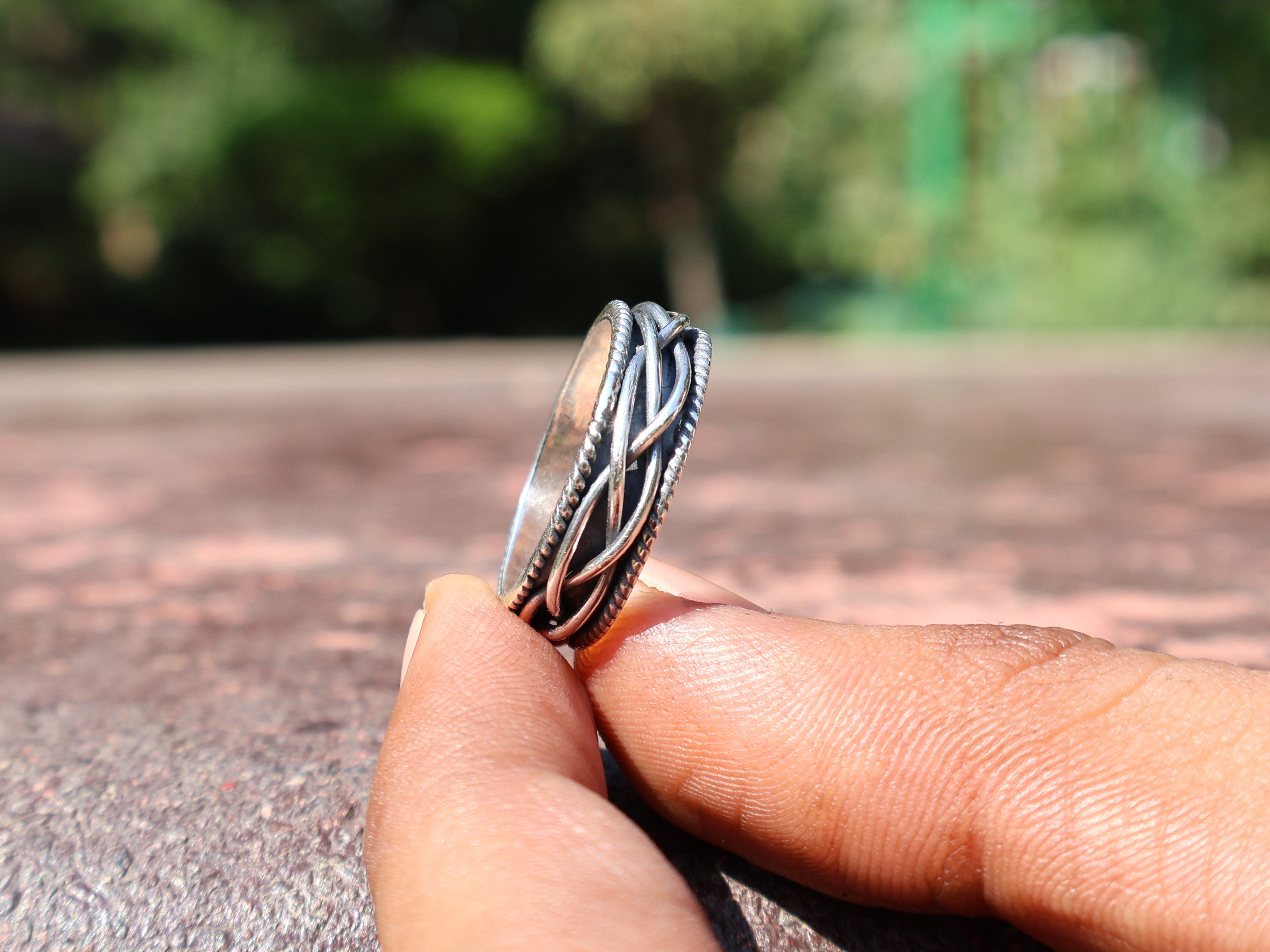 Gedraaide Bandring 925 Massief Sterling Zilveren Ring Handgemaakte Unieke Ring Statement Bandring Delicate Fijn Gedraaide Ring