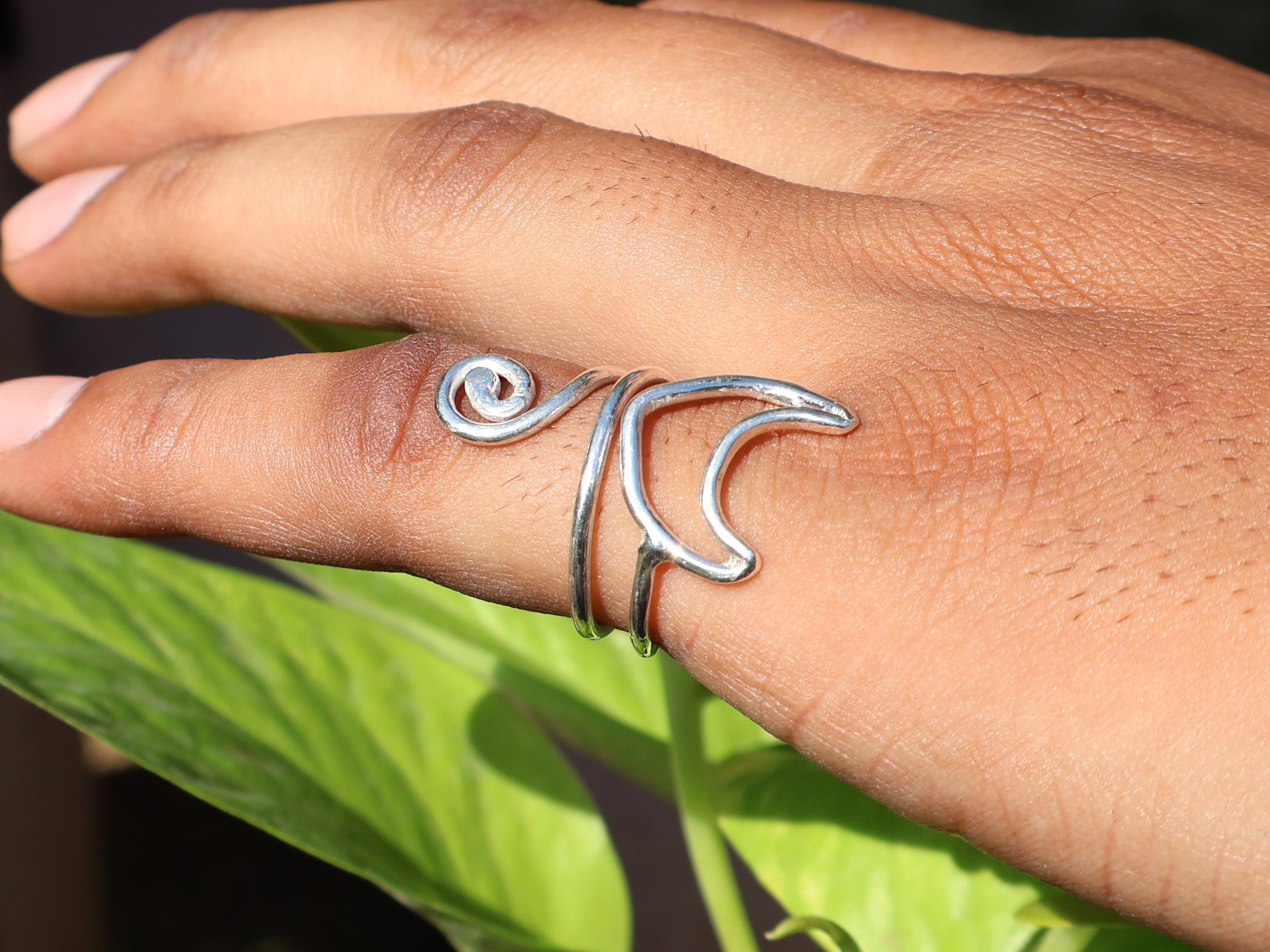 Katzenring Sterling Silber 925 Katzenschmuck Katzenliebhaber Geschenk Handgemachter Statement Ring Boho Ring Geschenk für Sie