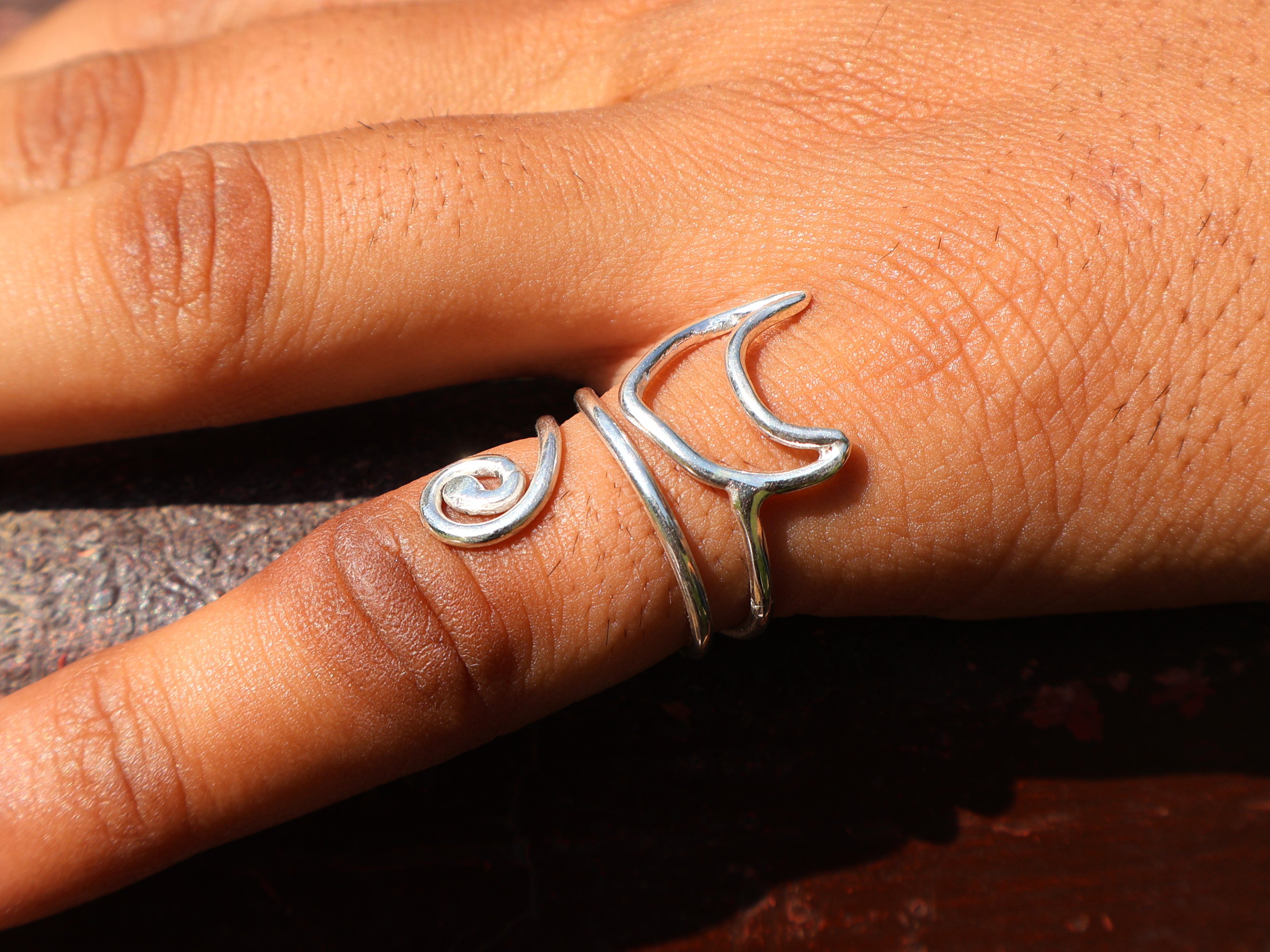 Katzenring Sterling Silber 925 Katzenschmuck Katzenliebhaber Geschenk Handgemachter Statement Ring Boho Ring Geschenk für Sie