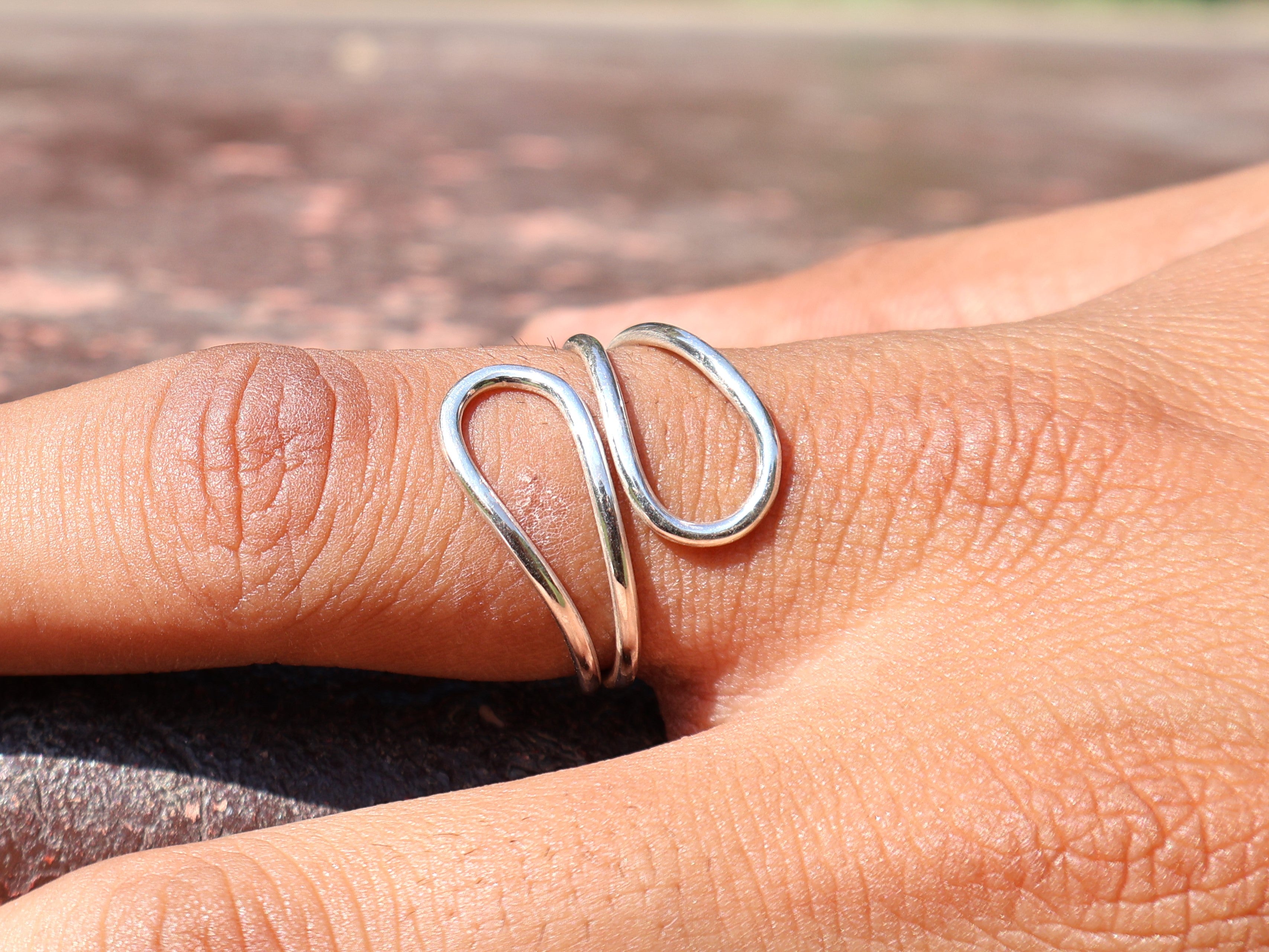 Spiral Statement-Ring 925er Sterlingsilber Damenring Einzigartiger Ring Geschenk Für Sie Handgefertigter Bohemian Ring