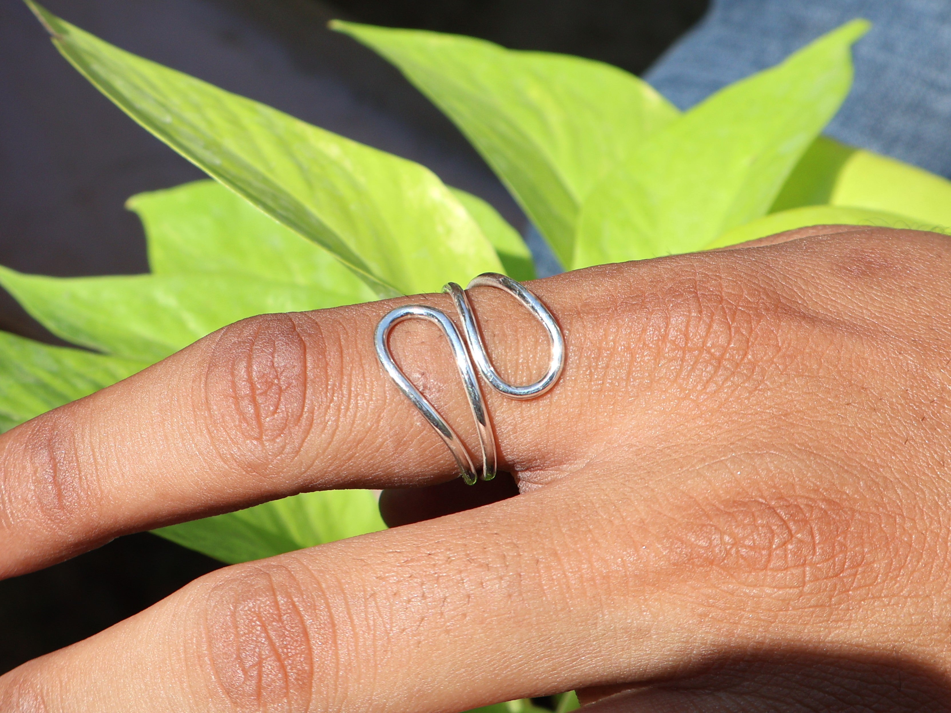 Spiral Statement-Ring 925er Sterlingsilber Damenring Einzigartiger Ring Geschenk Für Sie Handgefertigter Bohemian Ring