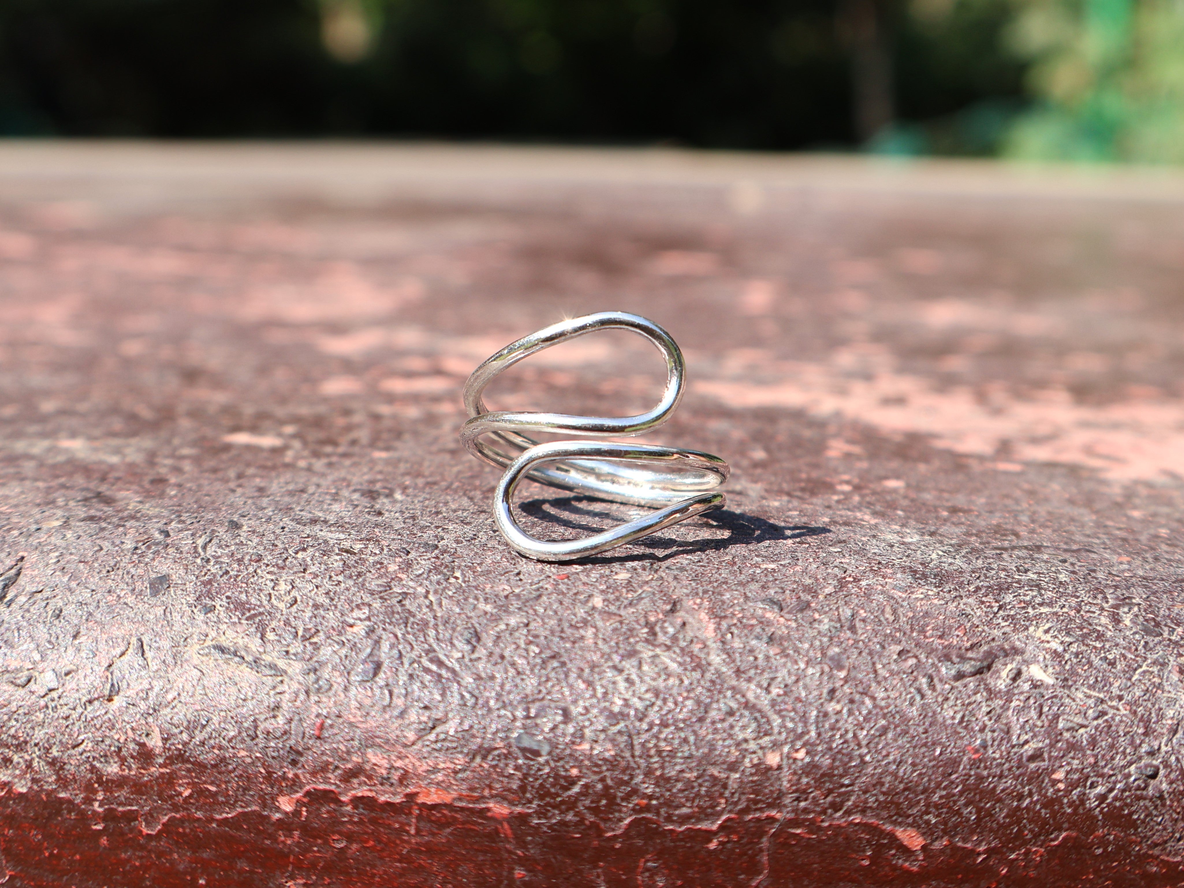 Spiral Statement-Ring 925er Sterlingsilber Damenring Einzigartiger Ring Geschenk Für Sie Handgefertigter Bohemian Ring