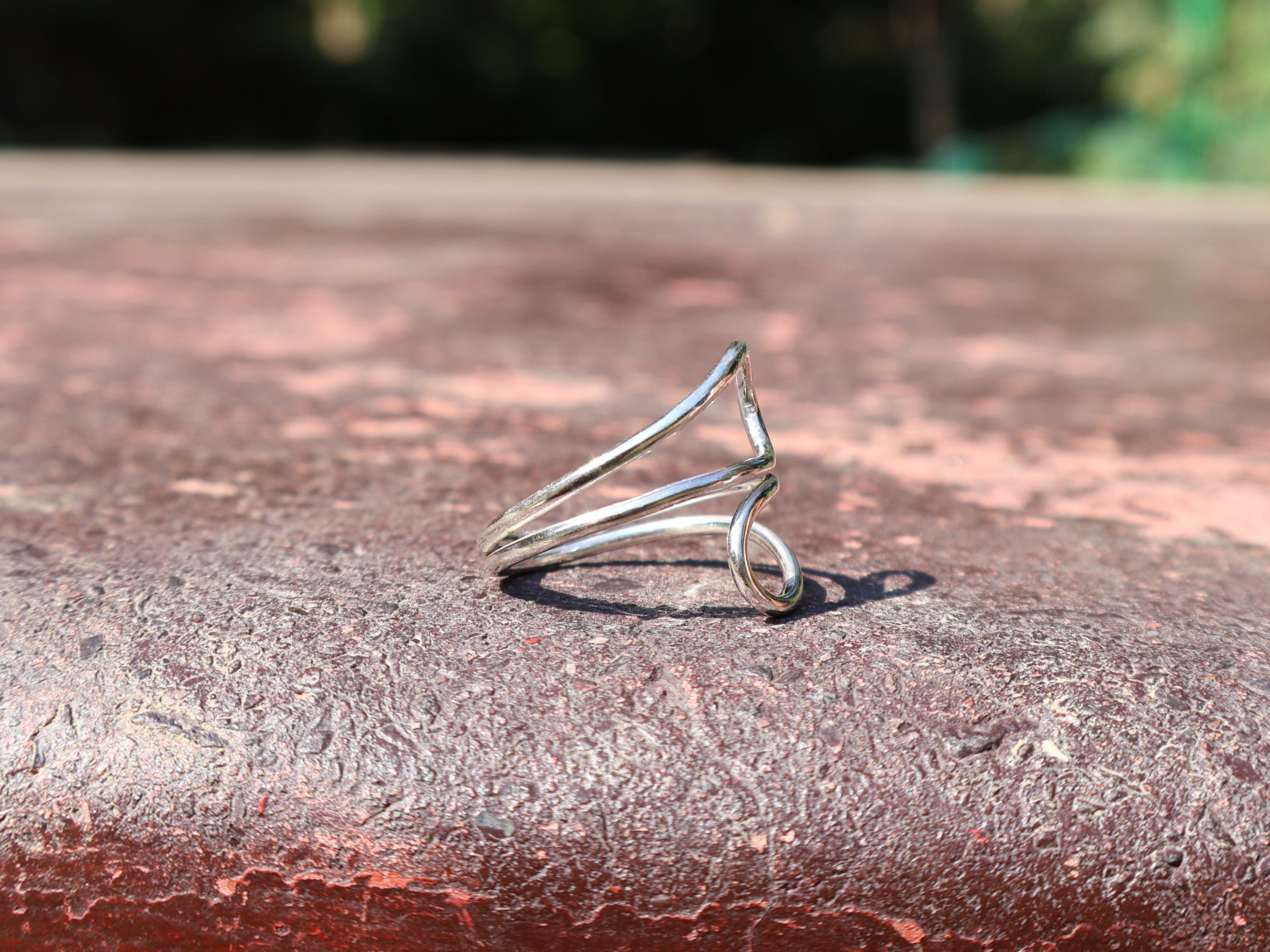 Spiral Statement-Ring 925er Sterlingsilber Damenring Einzigartiger Ring Geschenk Für Sie Handgefertigter Bohemian Ring