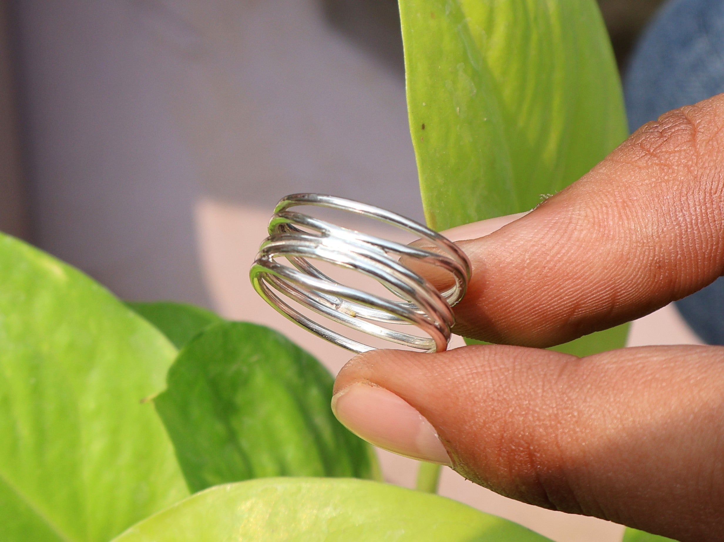 Handgemachter Spiralring 925 Sterling Silber Statement Damenring Einzigartiger Ring Geschenk Für Sie