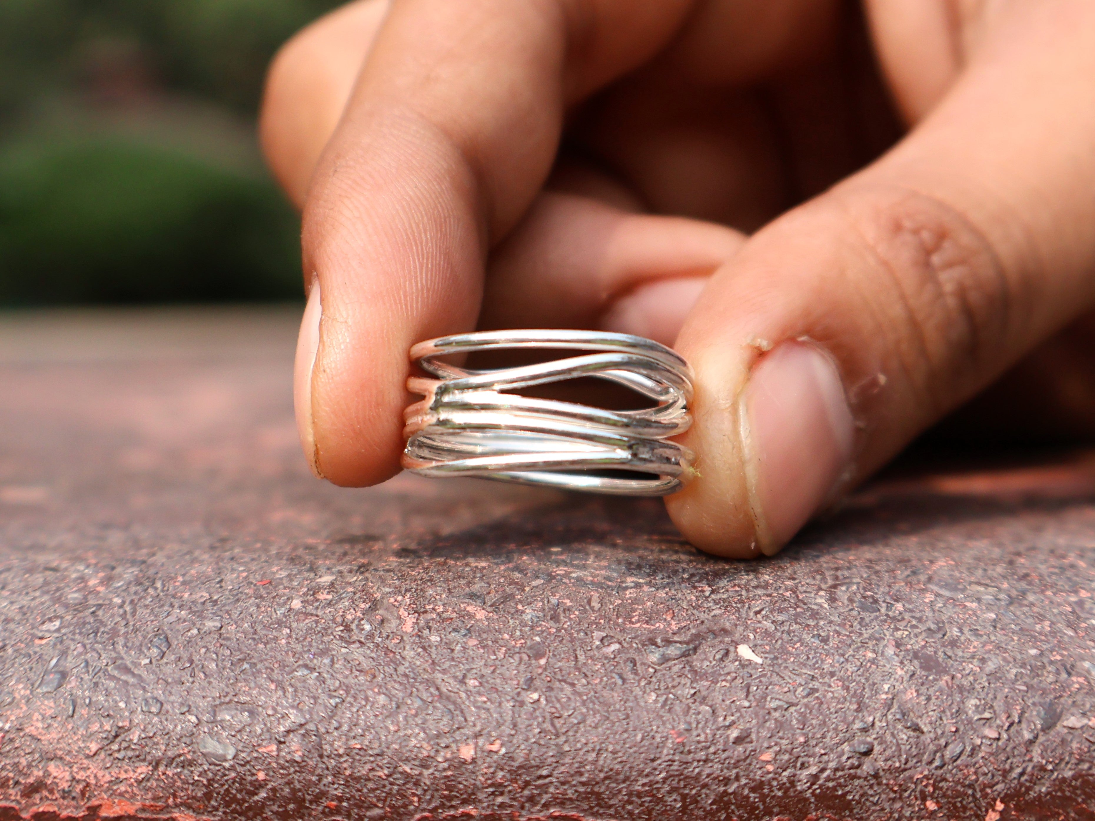 Handgemachter Spiralring 925 Sterling Silber Statement Damenring Einzigartiger Ring Geschenk Für Sie