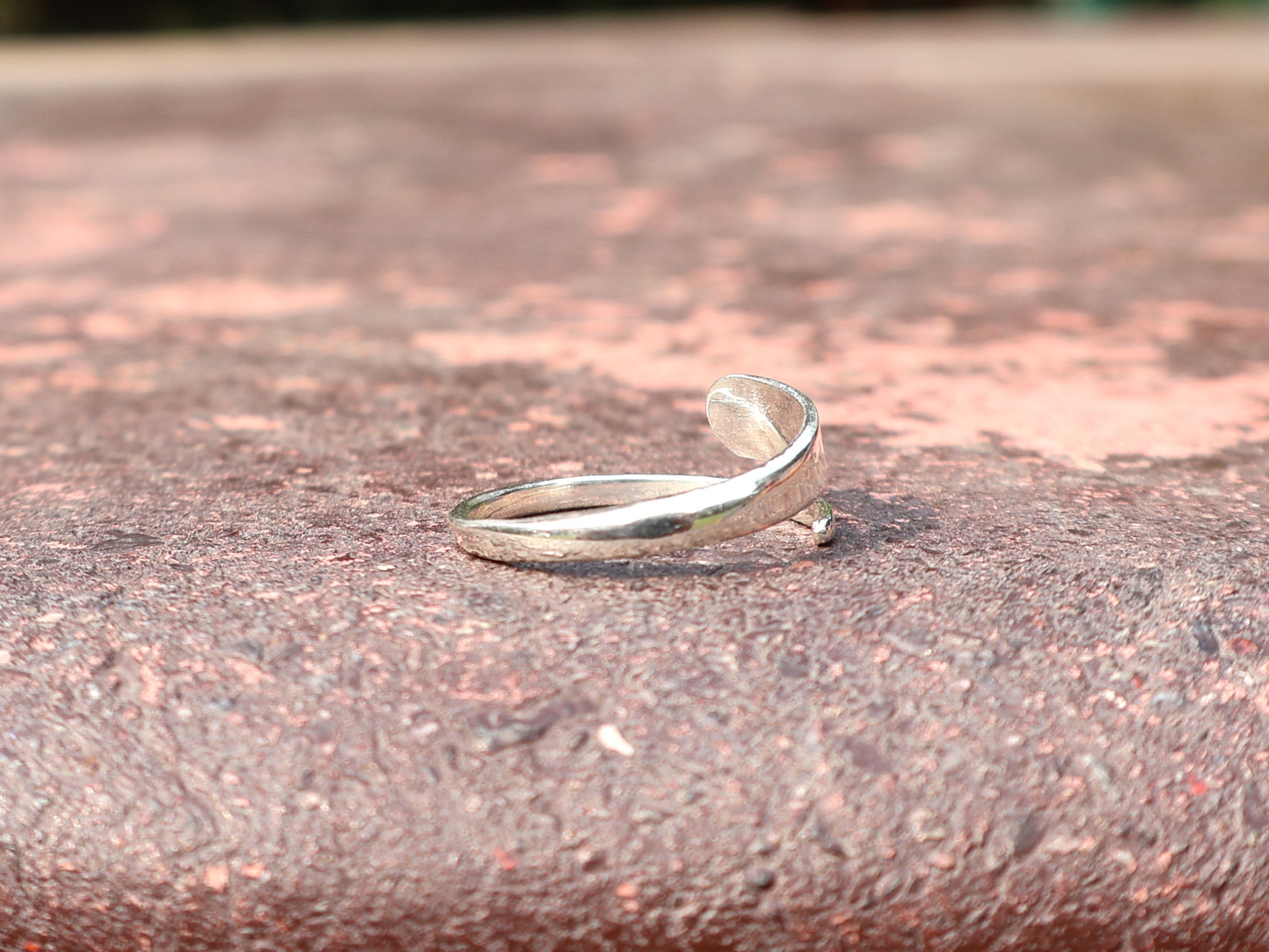Handgefertigter Spiralring aus 925 Sterling Silber, Spiral-Schmuck, Damenring, einzigartiger Stapelring, Geschenk für Sie