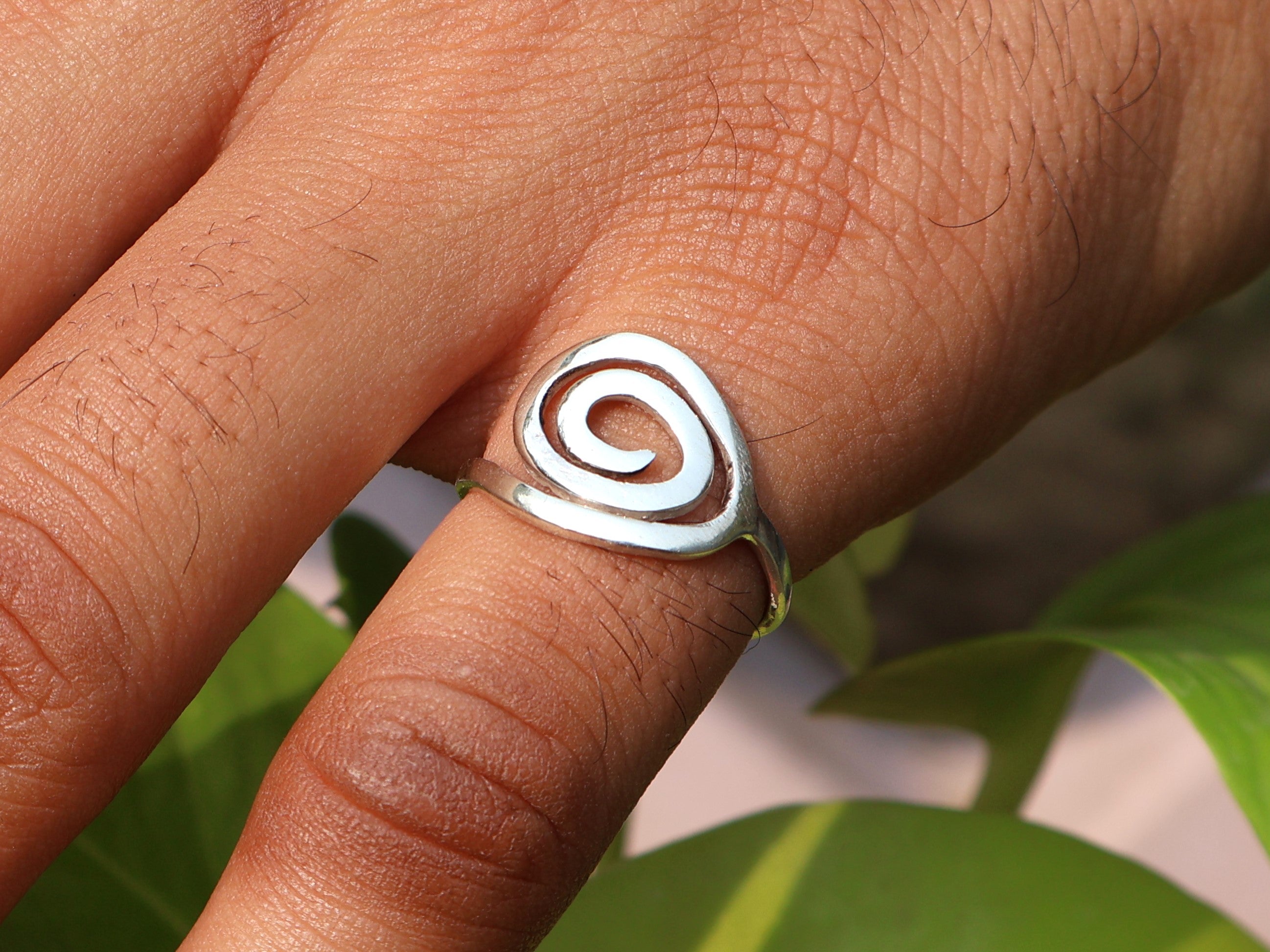 Handgemaakte Zilveren Spiraal Ring 925 Sterling Zilveren Spiraal Sieraden Dames Ring Unieke Stapelring Sieraden Voor Haar
