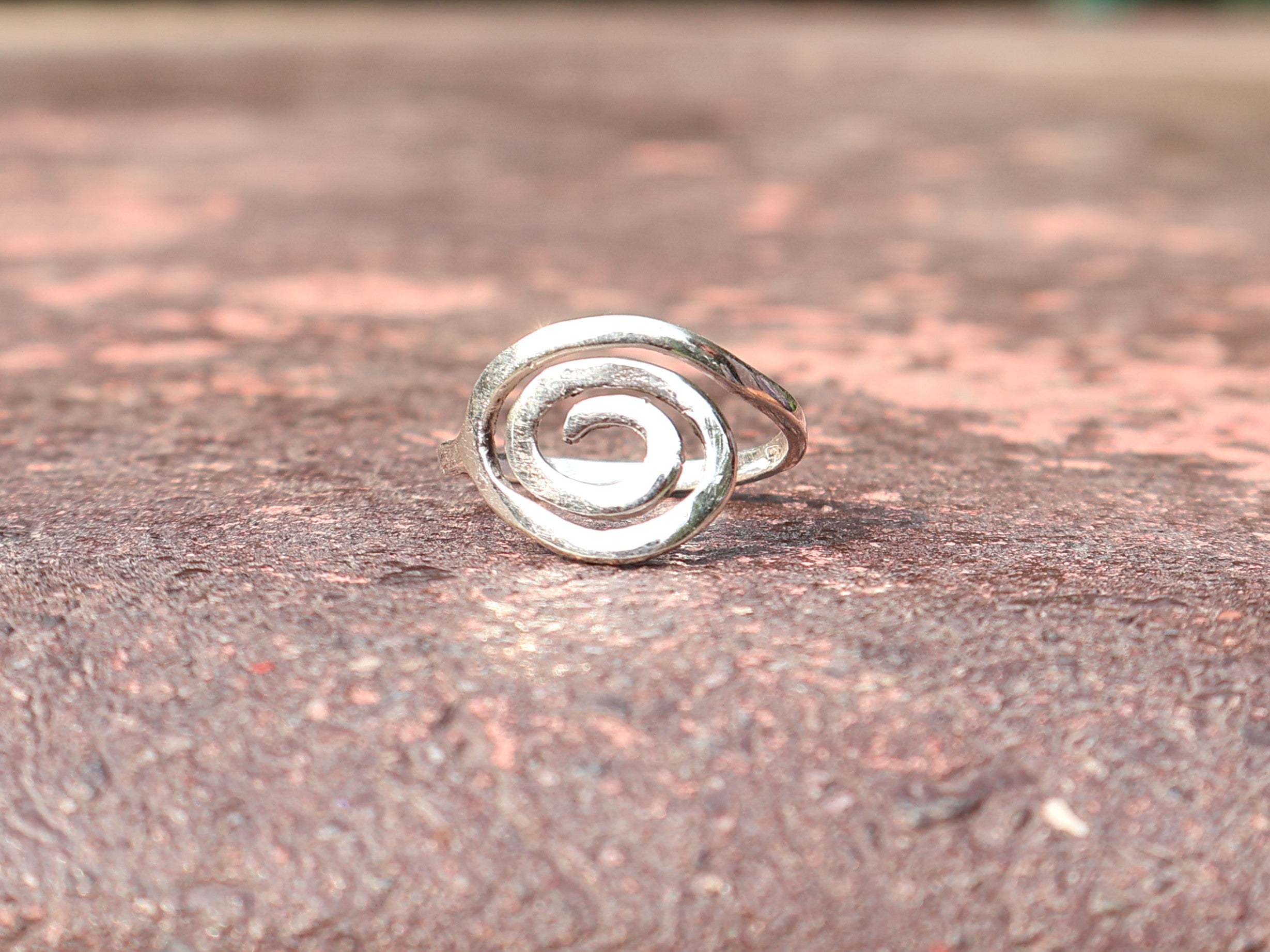 Handgemaakte Zilveren Spiraal Ring 925 Sterling Zilveren Spiraal Sieraden Dames Ring Unieke Stapelring Sieraden Voor Haar