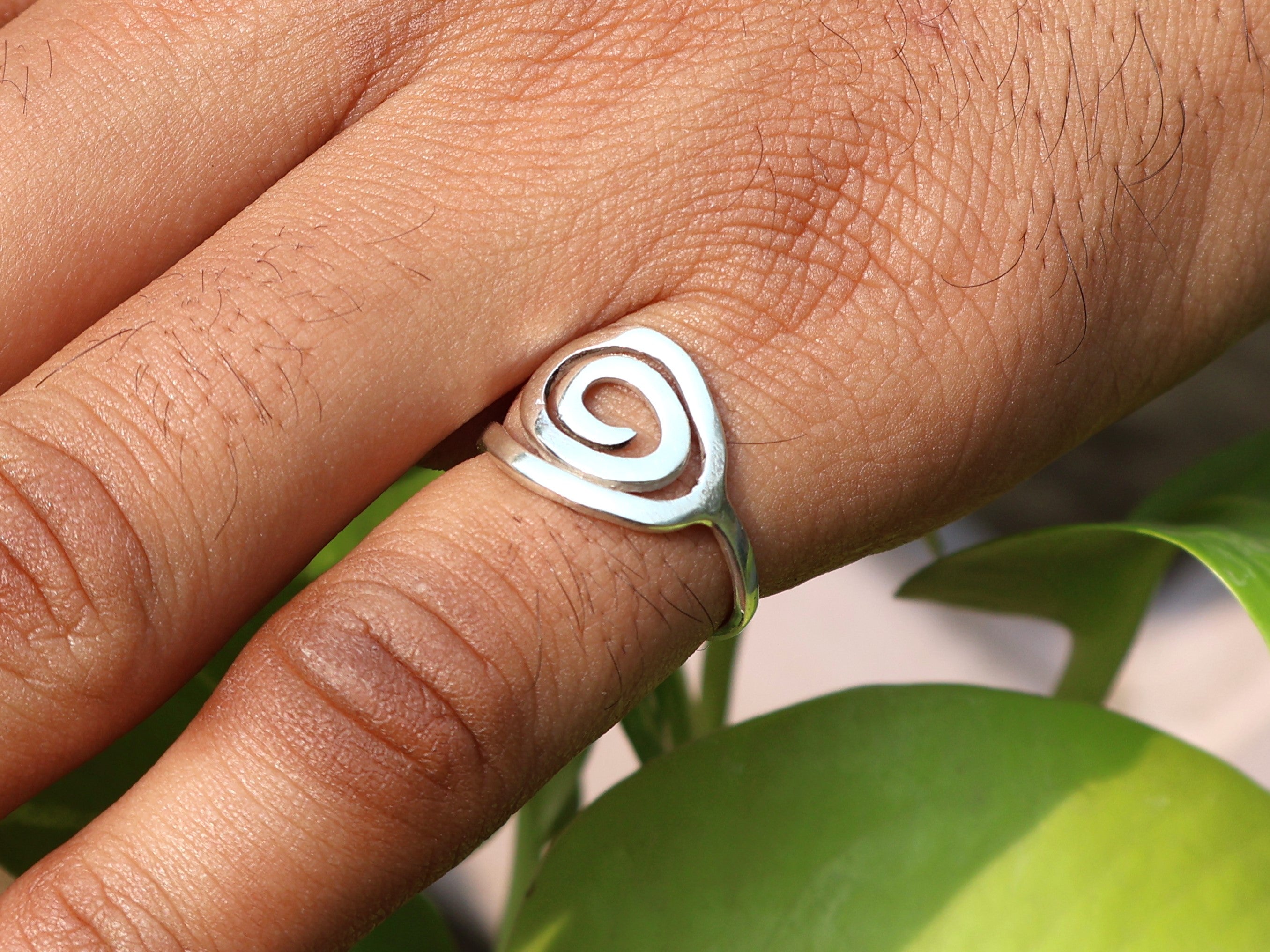 Handgemaakte Zilveren Spiraal Ring 925 Sterling Zilveren Spiraal Sieraden Dames Ring Unieke Stapelring Sieraden Voor Haar