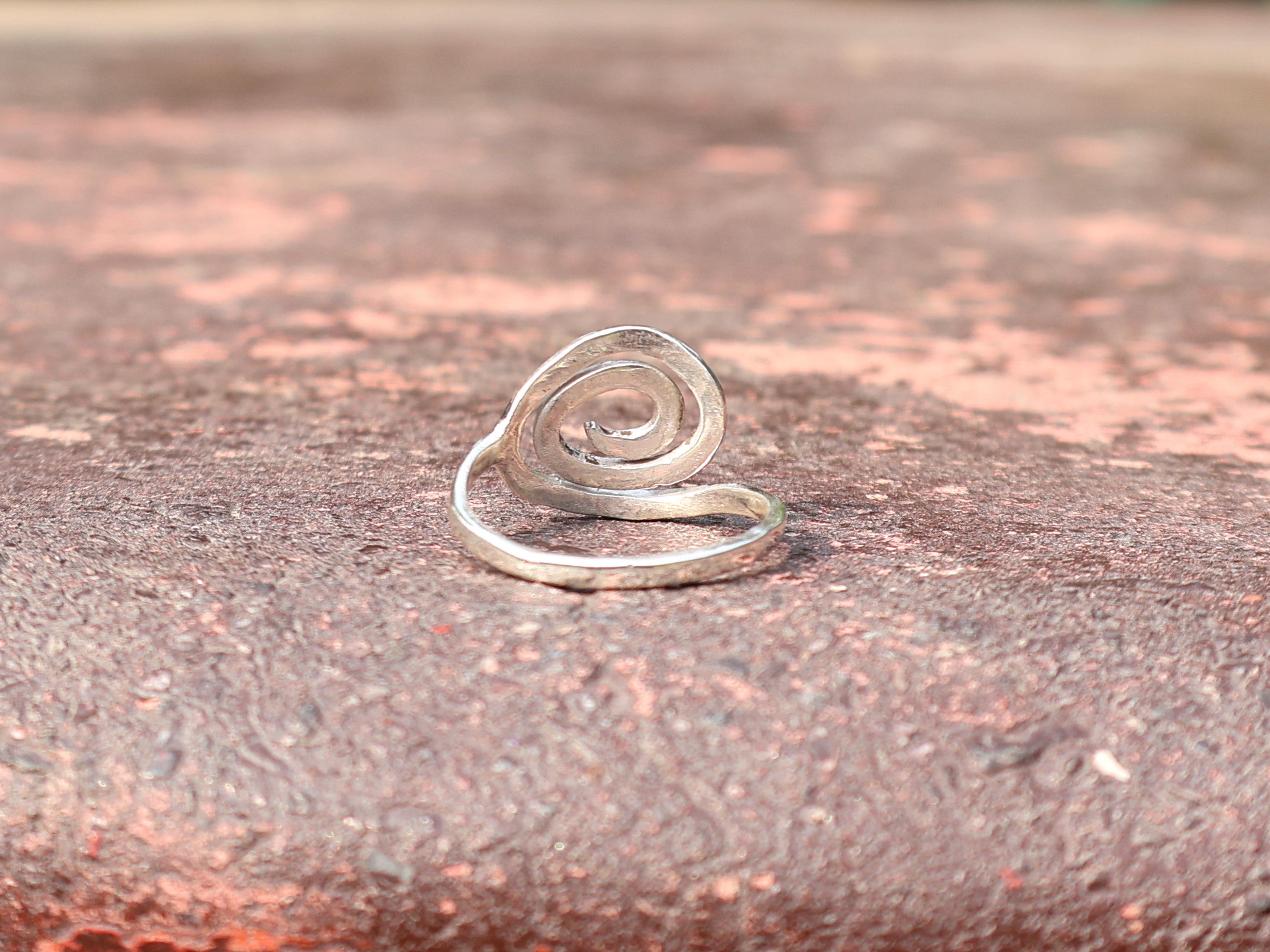 Handgemaakte Zilveren Spiraal Ring 925 Sterling Zilveren Spiraal Sieraden Dames Ring Unieke Stapelring Sieraden Voor Haar