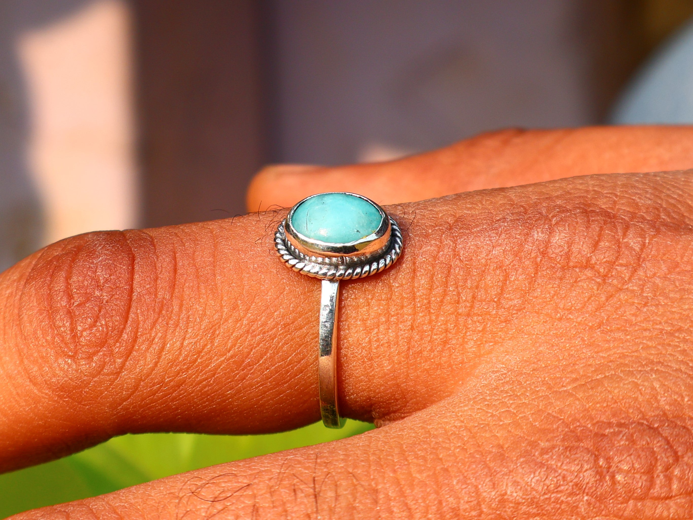 Natuurlijke Larimar Ovale Edelsteen Ring 925 Sterling Zilveren Ring Voor Vrouwen Larimar Massief Zilveren Ring Voor Haar Oceaan Larimar Ring Verjaardagscadeau Ring