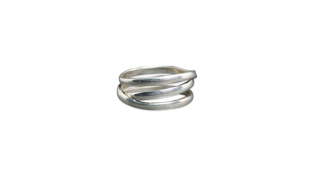 Spiral-Ring Handgefertigter Spiralring 925 Sterlingsilber Damenring Einzigartiger Statement-Ring Schmuck für Sie