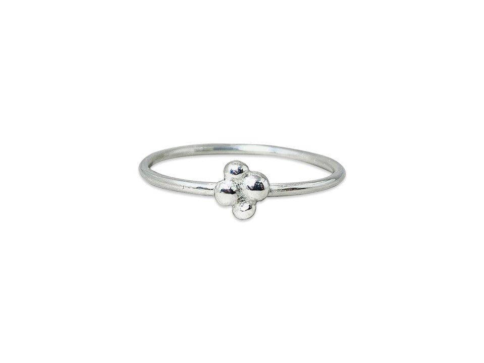 Stapelbarer Punktring 925 Sterling Silber Ring Handgefertigter Stapelbarer Kleiner Silberring Schlichter Ring Alltagsring