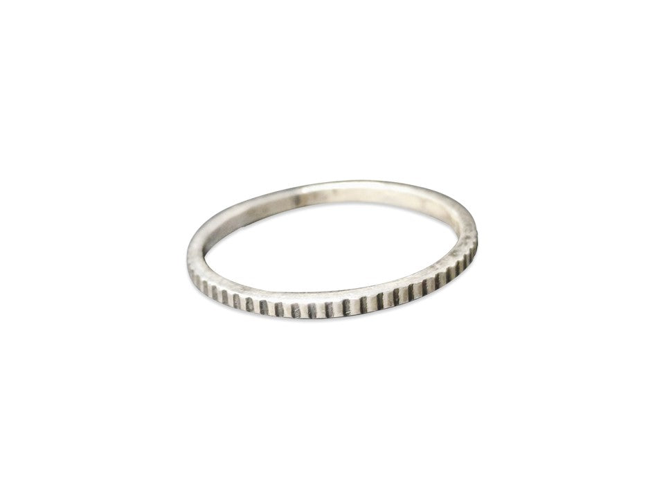 Handmade Textured Ring 925 Sterling Silver Stacking Ring Everyday Simple Ring Jewelry For Her