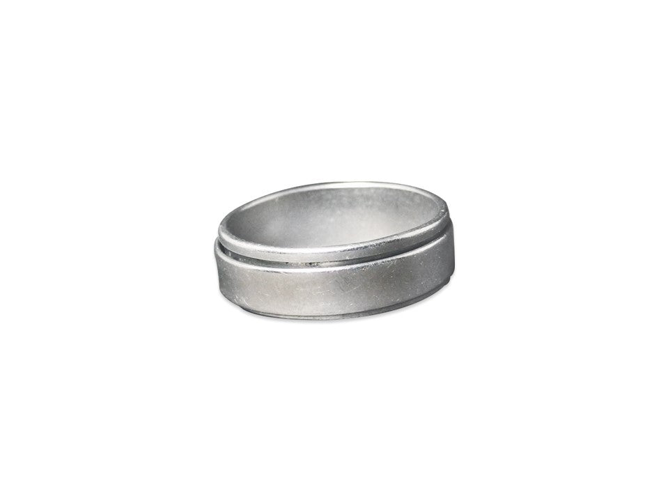 Spinner-Bandring 925 Silber Ring Silberner Bandring Handgemachter Silber-Spinnerring für Frauen Yoga-Ring