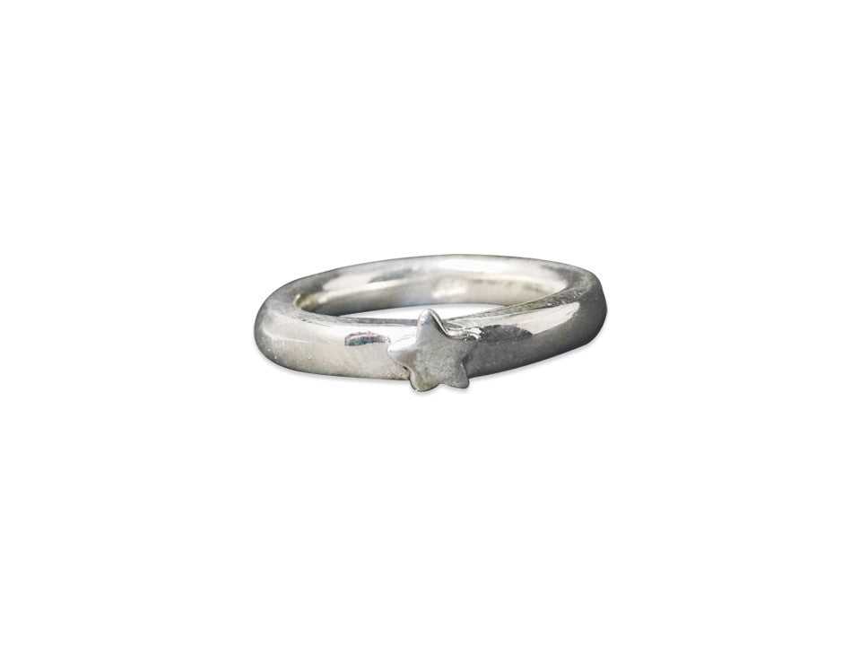 Zierlicher Sternring 925er Sterlingsilber Statement Ring Versprechensring Sternbandring Zarter Ring