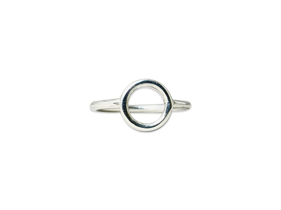 Offener Kreis Ring 925er Silberring Stapelring Silber Kreis Minimalistischer Ring Zarter Ring