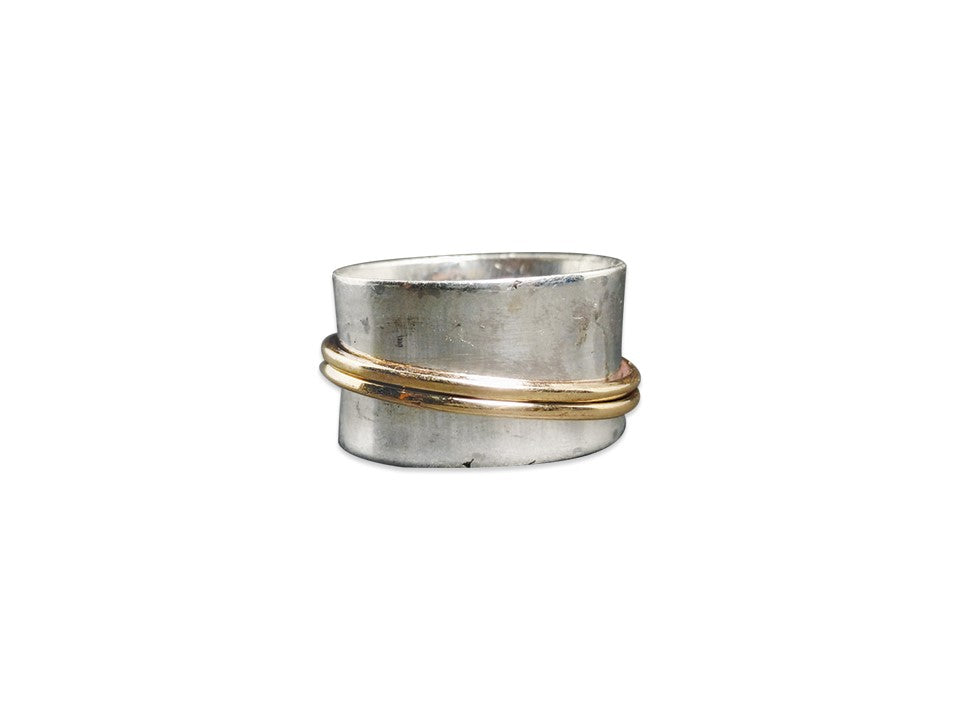 Spinnerring Handgefertigter Ring Meditationsring 925 Sterling Silber Ring Fidget-Ring Geburtstagsgeschenk