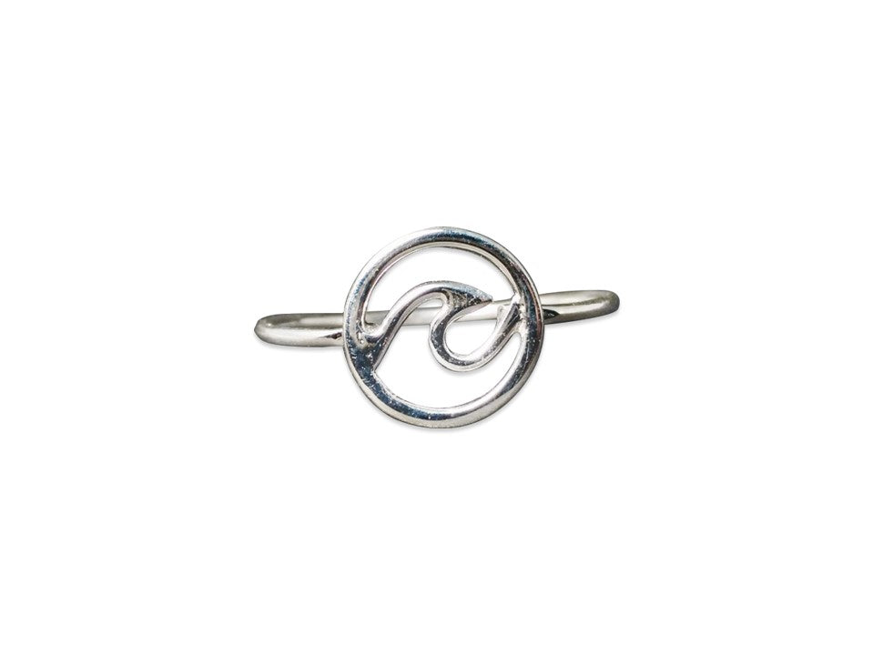 Zierlicher Wellenring 925 Sterling Silber Handgemachter Stapelring Silberner Wellenring Feiner Silberring Runder Kreisring