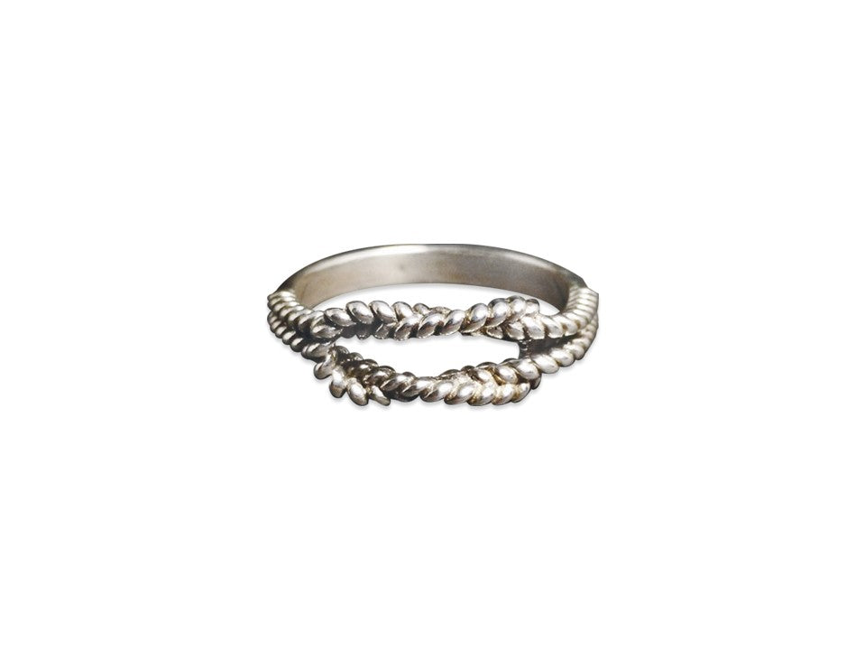 925 Sterling Silber Knotenring Unendlichkeitsring Freundschafts-Versprechensring für Sie Liebesring
