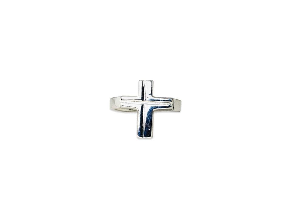 Kreuzring 925 Sterling Silber Handgemachter Siegelring Zierlicher Kreuzring Alltagsring Einzigartiger Ring Silberschmuck