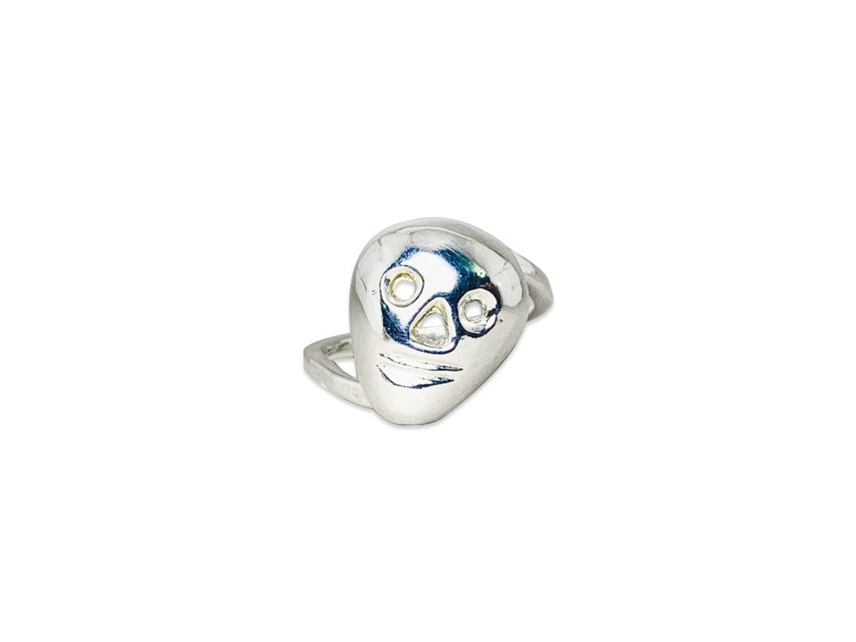 925er Sterling Silber Totenkopfring Totenkopf Schmuck Handgemachter Skelettring Gothic Ring Damenring