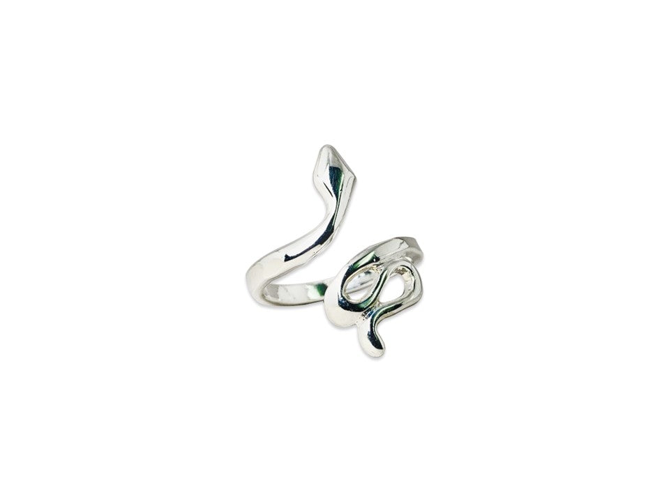 Schlangen-Wickelring Verstellbarer Ring 925er Sterling Silber Mode-Schlangen-Handgemachter Ring Geschenk für Sie