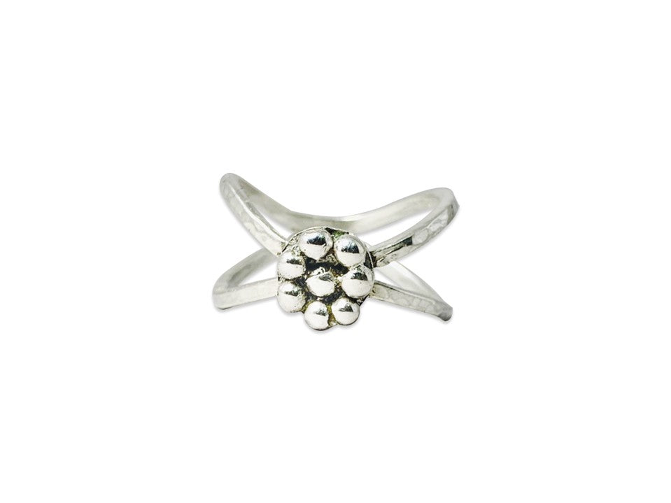Doppelter Bandring 925 Sterling Silber Silberpunktring Handgefertigter, wunderschöner einzigartiger Statement-Ring