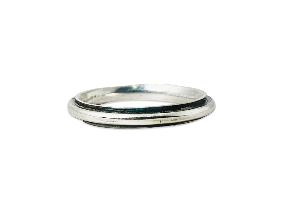 Silber Spinner Ring 925 Sterling Silber Statement Gypsy Spinner Ring Silber Kleiner Band Ring Geschenk für sie