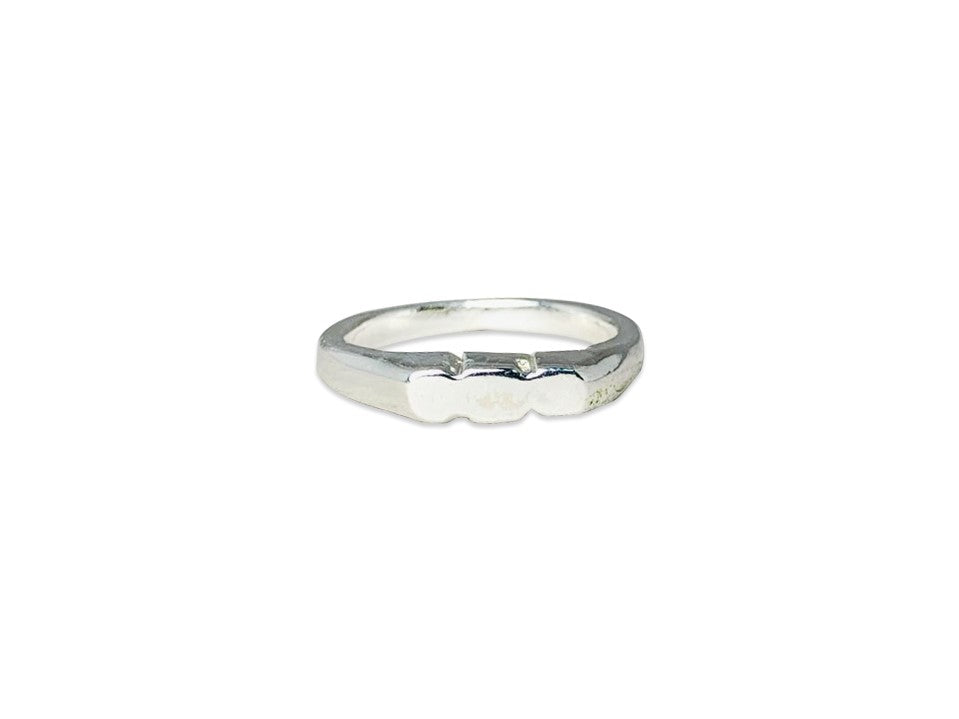 Schlichter Bandring 925er massiver Sterlingsilberring Stapelring Handgefertigter klassischer Bandring Siegelring Boho Ring