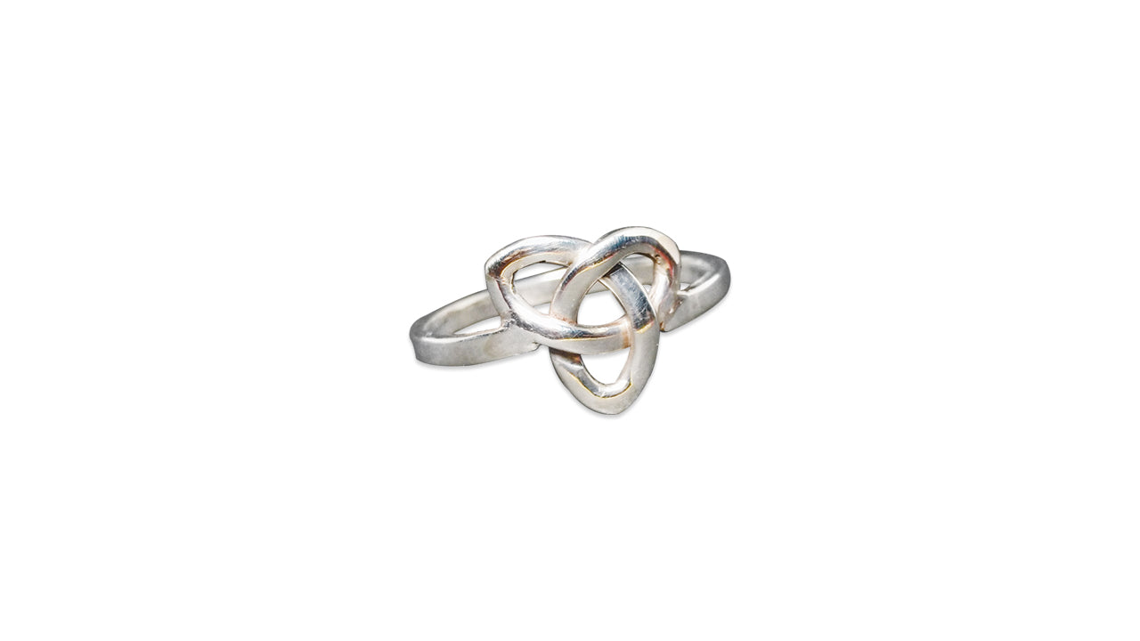 Keltischer Trinity-Ring 925 Sterlingsilber Keltischer Knoten Silberring Geschenk für Sie Handgemachter Ring