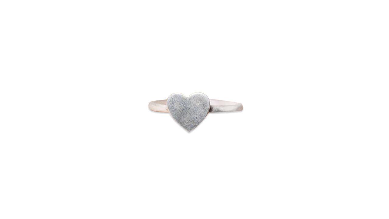 Herzring 925 Sterling Silber Stapelring Damen Geschenkring Herzform Zierlicher Ring Handgefertigter Ring