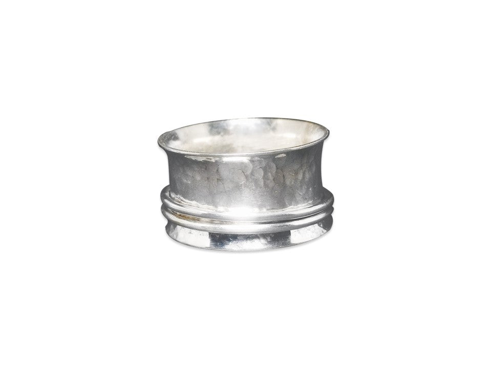 Handgefertigter Spinner-Ring 925er Sterlingsilber Daumenring Fidget Ring Damen Gehämmerter Bandring