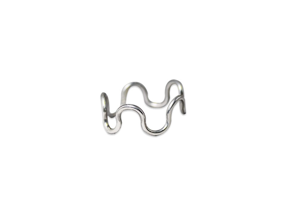 Zick-Zack Ring 925 Sterling Silber Handgemachter Ring Wellenring Stapelring Zarter Ring
