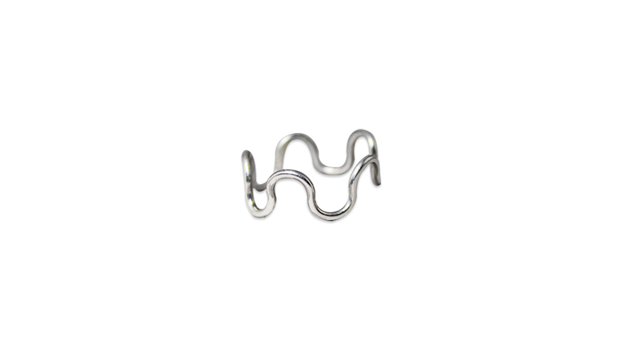 Zick-Zack Ring 925 Sterling Silber Handgemachter Ring Wellenring Stapelring Zarter Ring