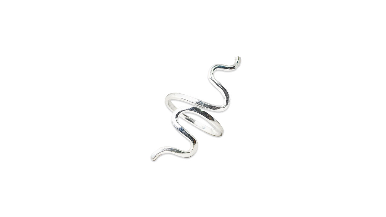Silberschlange Ring 925 Sterling Silber Verstellbarer Ring Stapelring Zarter Schmuck Damenring