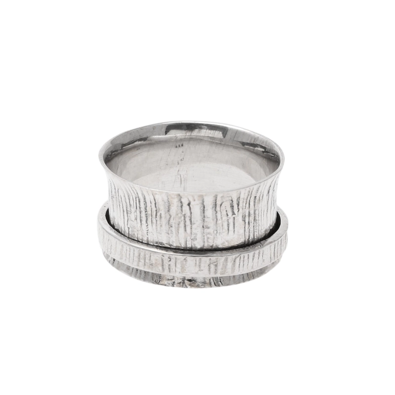 Sterlingsilber-Spinnerring, handgefertigt, 925er Sterlingsilber, Geschenk für sie