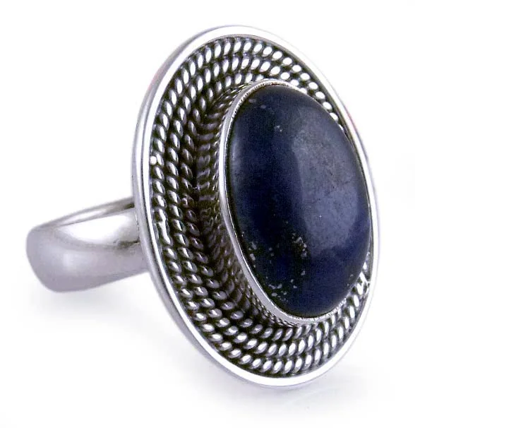 Mystic Intuition 925 Silver Ring Lapis Lazuli Ring Handmade Ring Statement Ring Blue Gemstone Ring Minimalist Ring Gift For Her