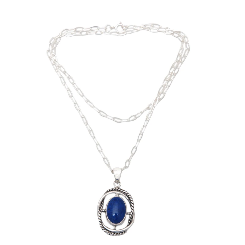 Mitternachtskreuz Modern 925 Sterlingsilber Lapislazuli Anhänger Halskette Zarte Anhänger Halskette Handgemachter Schmuck Geschenk Für Sie