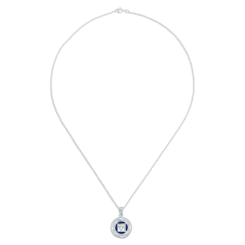 Inspirierende Lotus Halskette aus blauem Lapislazuli, 925 Sterling Silber Lapislazuli Schmuck, Handgefertigter Schmuck, Boho Halskette, Statement Kette, Geschenk für Sie, Geburtstagsgeschenk