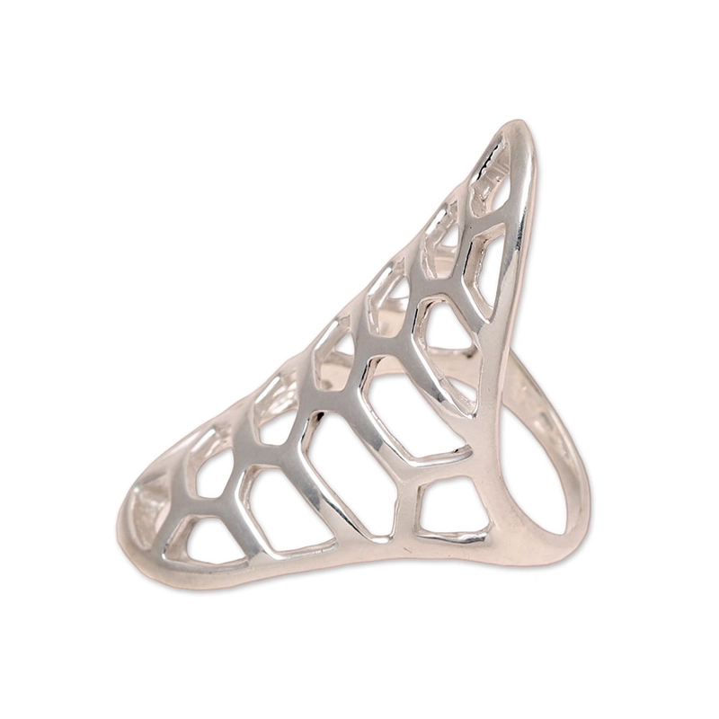 Handmade Unique Design 925 Sterling Silver Ring Gift For Her & Mom