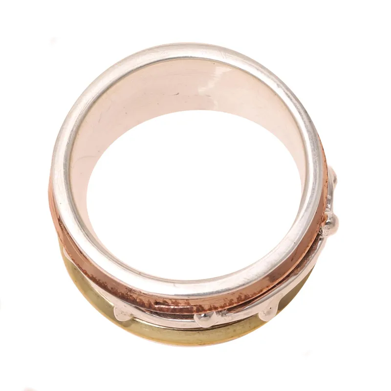 925 Sterling Silber Spinner Ring Handgemachter Ring Silberschmuck Böhmischer Zierlicher Ring Geschenk Für Sie