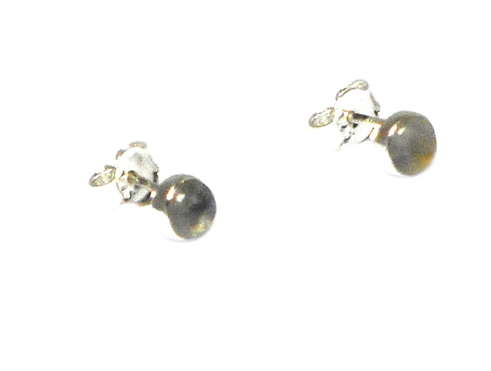 Mondstein Ohrstecker Rund Sterling Silber Edelstein Ohrringe für Damen Blaue Mondstein Ohrstecker für Sie Geschenk für Sie